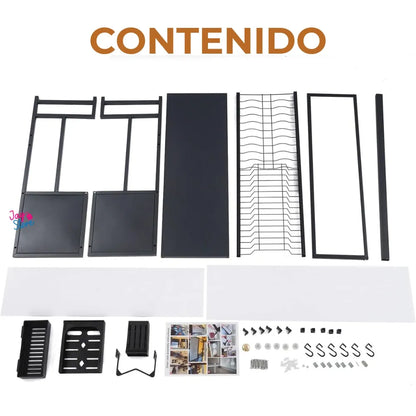 Escurridor Platos Cocina Con Gabinete + Cuchillos
